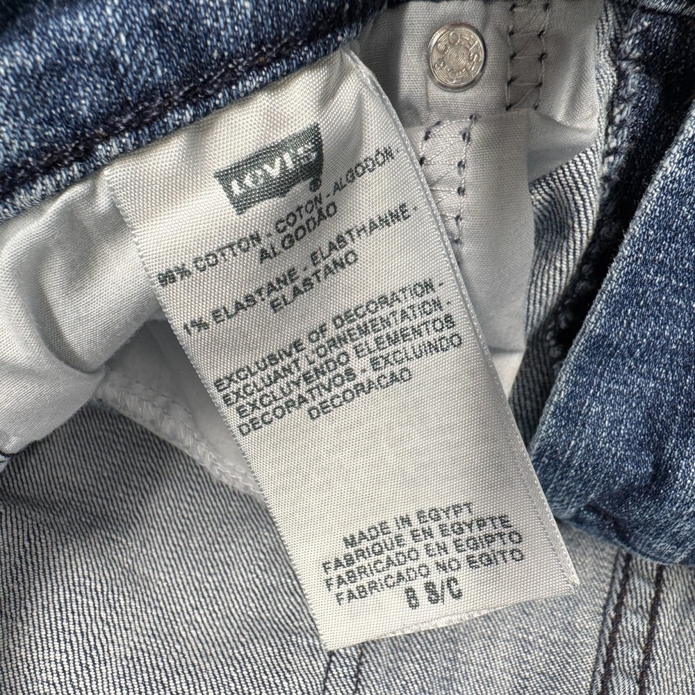 Levi Strauss Blue Denim Classic Mid-Rise Skinny Jeans Denim Pants Women's Size 8 - Picture 5 of 14